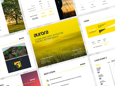 Aurora Solar Template branding brochure design designer freelance graphicdesign icons layout minimal template