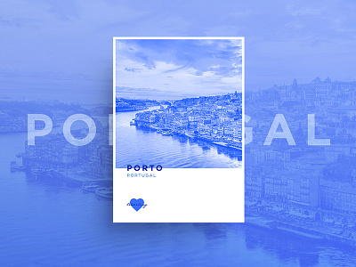 I 💙 PORTO editorial freelance graphicdesign graphicdesigner layout minimal porto portugal poster posters