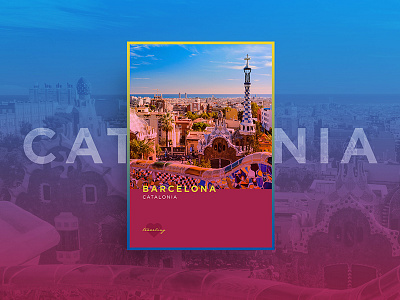 ♥︎ Traveling barcelona editorial freelance gradient graphicdesign graphicdesigner layout minimal poster posters