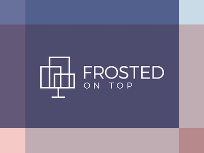 Frosted On Top cake decorating cake logo