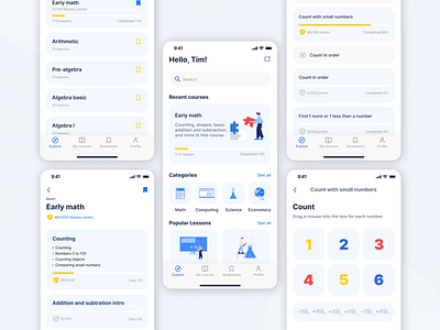 Education App app figma mobile design ui ux