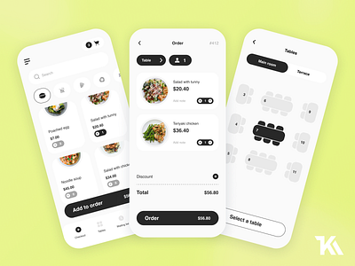 Restaurant Waiter App app design figma mob mobile design restaurant ui ux