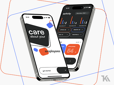 App for employees app design employees figma mob mobile design ui ux