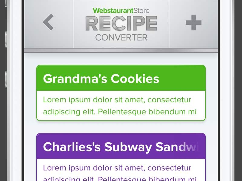 Recipe Converter by Josiah Katz on Dribbble