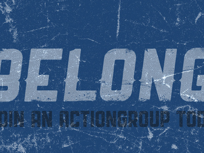 Belong Poster #2 for actiongroups actiongroups grunge public gothic ranger small groups