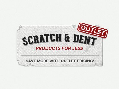 Scratch and Dent Outlet geared slab grunge outlet