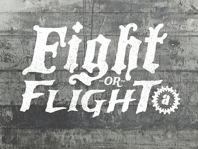 Fight Or Flight actionchurch sermon series typography