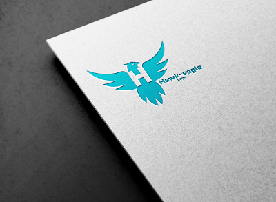 Hawk eagle minimalist logo