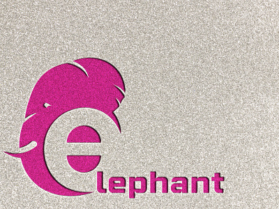E for elephant logo