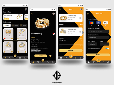 E-Commerce app For Gold Store adobexd daily ui design figma ui ux