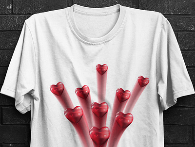 Heart T-shirt Design