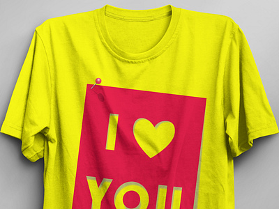 I LOVE YOU TTSHIRT DESIGN