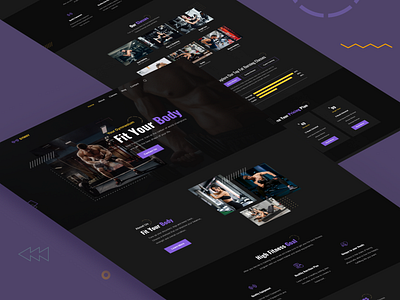 Gymny, Fitness Landing Page bodybuilding courses design dribbble shots fitness fitnesslanding gym gymfitness health healthy landingpage lifestyle muscle ui uidesign uiuxdesign ux web design website webui