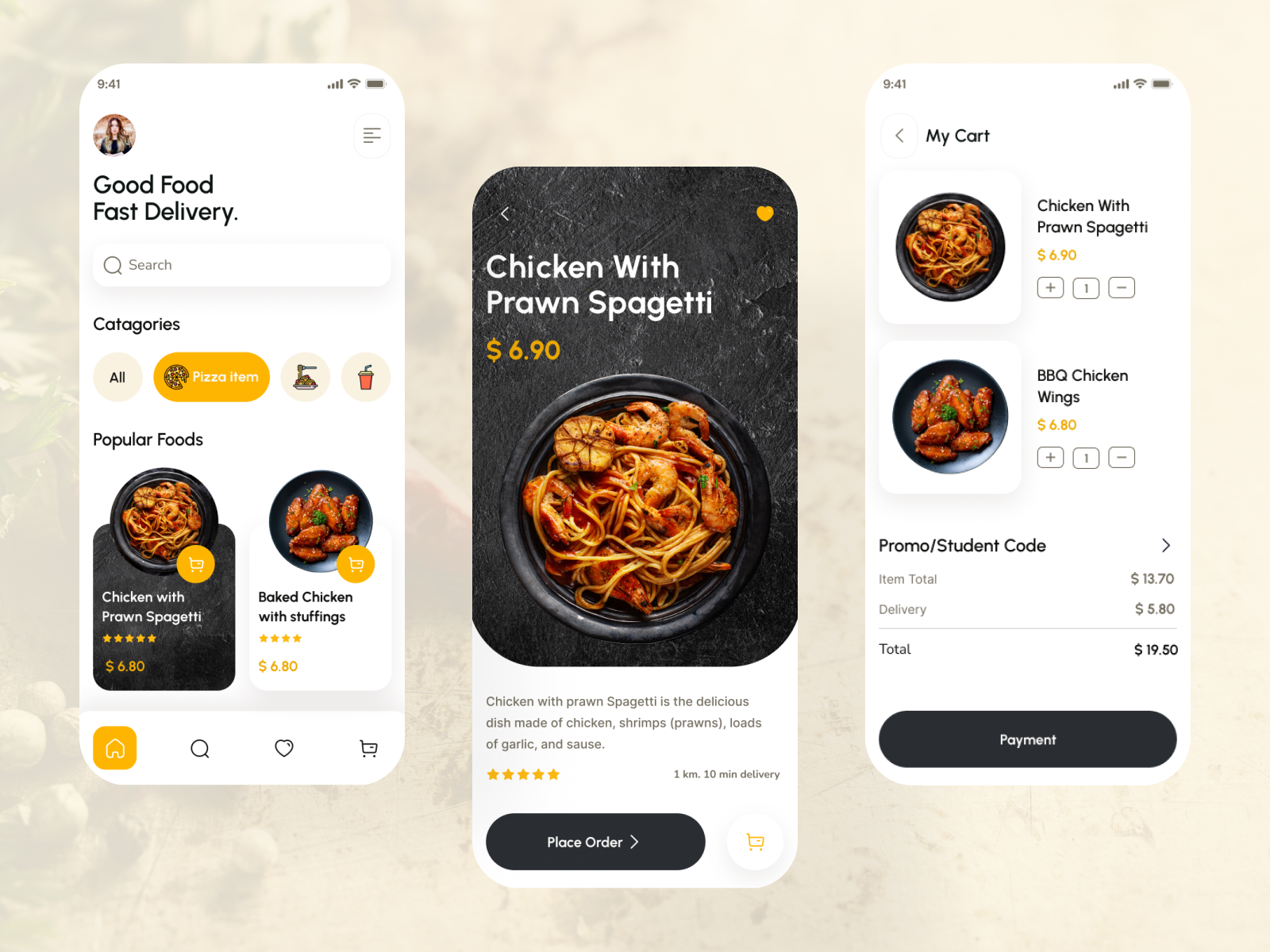 Food Delivery App by Sifat Sharif Aumi on Dribbble