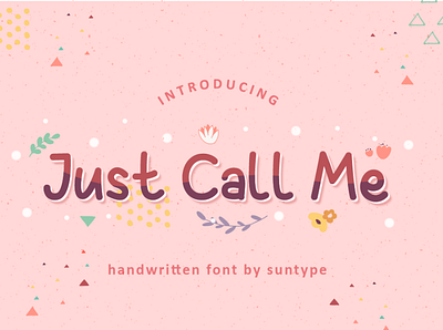 Just Call Me Font font graphic design handwriting font handwritten font script font typeface