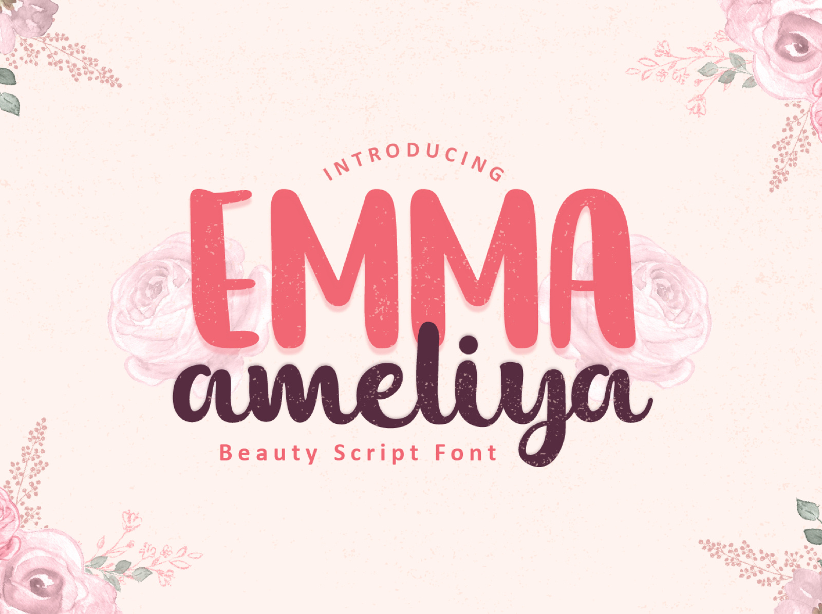 Emma Ameliya Font by Dewi Purwaningrum on Dribbble