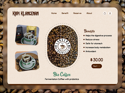 Landing Page Kopi Klangenan ui