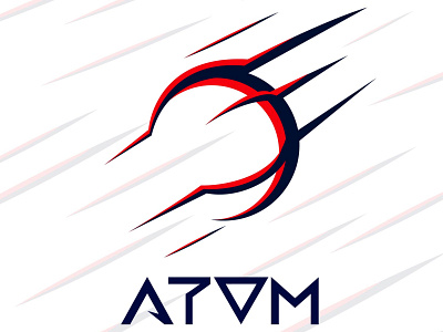 Logo "ATOM" branding design illustration logo vector