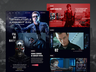 Terminator 2: Judgment Day – Interface Design arnold schwarzenegger design movie schwarzenegger terminator ui uichallenge uidesign uiux user interface