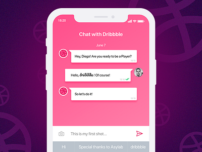 Hello Dribbble! dribbble first shot hello hi