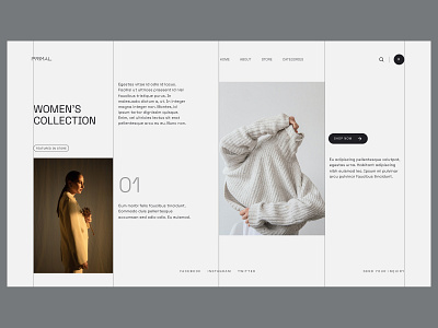 Fashion web design concept art direction creative dailyui design designinspiration dribbble figma graphic design imagery interface layout explortion minimal typography ui uidesign uidesigner uitrends uxdesigner webdesign