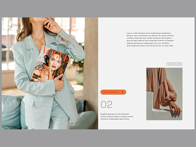 Fashion web design concept behance branding creative design dribbble fashion fashiondesign fashionwebdesign graphic design imagery layout explortion minimal typography ui uidaily uitrends userexperience uxdesigner vogue website