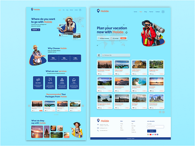 Holide - Tour and Travel Service Provider. branding graphic design holiday tour travel ui uiux desain ux web web desain