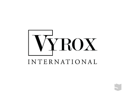 VYROX Logo 2009 corporatelogo international logo logodesign mono serif vyrox