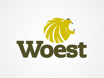 Woest design illustration lion logo