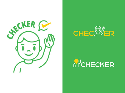 Checker avatar design icon logo ui vector