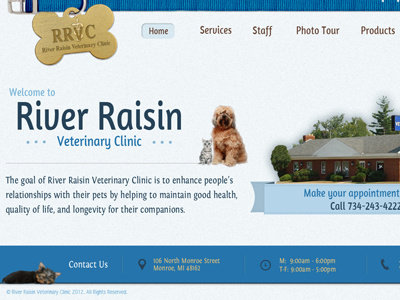 Veterinary Clinic cat dog pets site