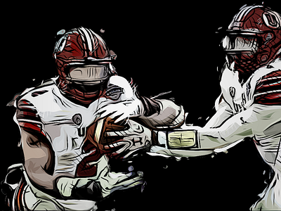 Football Handoff football utah vector