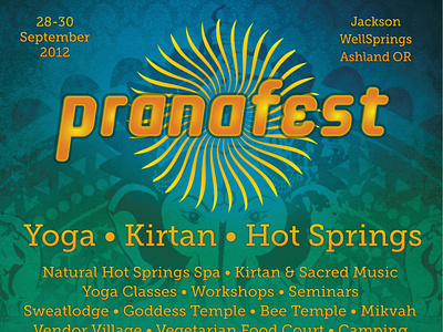 Festival Poster w/ Event Details for Print arttext branding graphic design