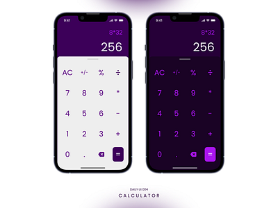 Calculator app Design dailyui design figma ui uiux ux