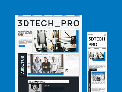 3D TECH_PRO design figma ui ux web design