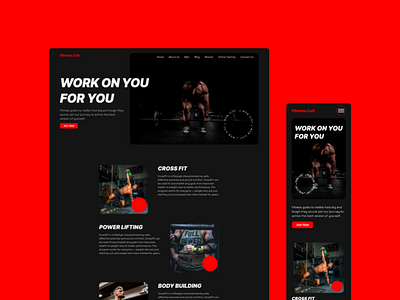 Fitness.Cult branding figma graphic design ui vector web design