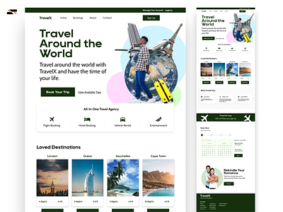 Travel Agency Landing Page design dev developer graphic design landingpage seo ui ux webdesign website