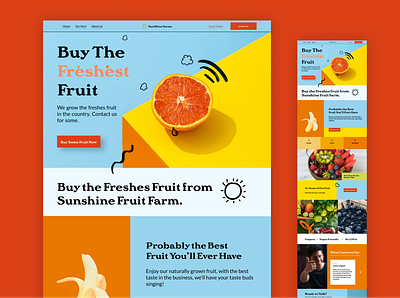 A Very Fruity Website design graphic design ui ux website