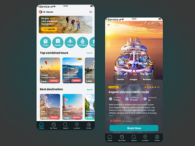 Travel app design