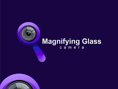 magnifying glass logo concept