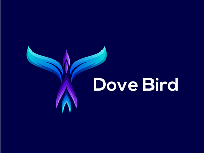 dove bird concept logo app branding design icon illustration logo typography ui ux vector