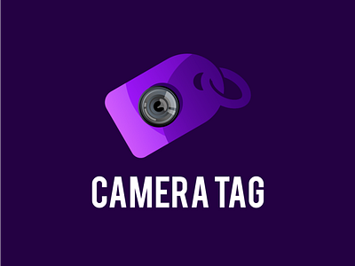 camera tag logo design app branding design icon illustration logo typography ui ux vector