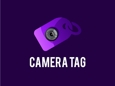 camera tag logo design