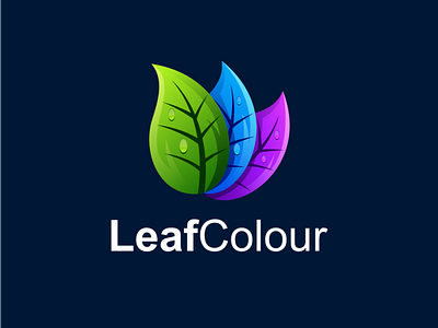 leafcolour logo design concept app branding design icon illustration logo typography ui ux vector