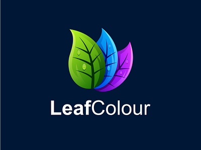 leafcolour logo design concept