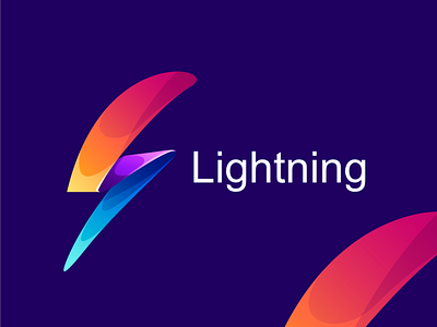 lightning logo concept