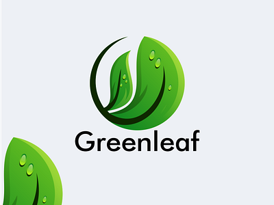 greenleaf logo design concept app branding design icon illustration logo typography ui ux vector