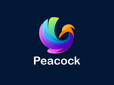 peacock logo simple