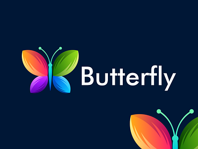 butterfly logo design