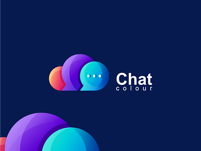 chat colour logo design app branding design icon illustration logo typography ui ux vector